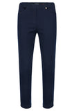 Robell Bell 09 Open Pocket No-cuff Trouser - Navy