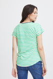 Fransa Feporsi T-shirt Green Stripe
