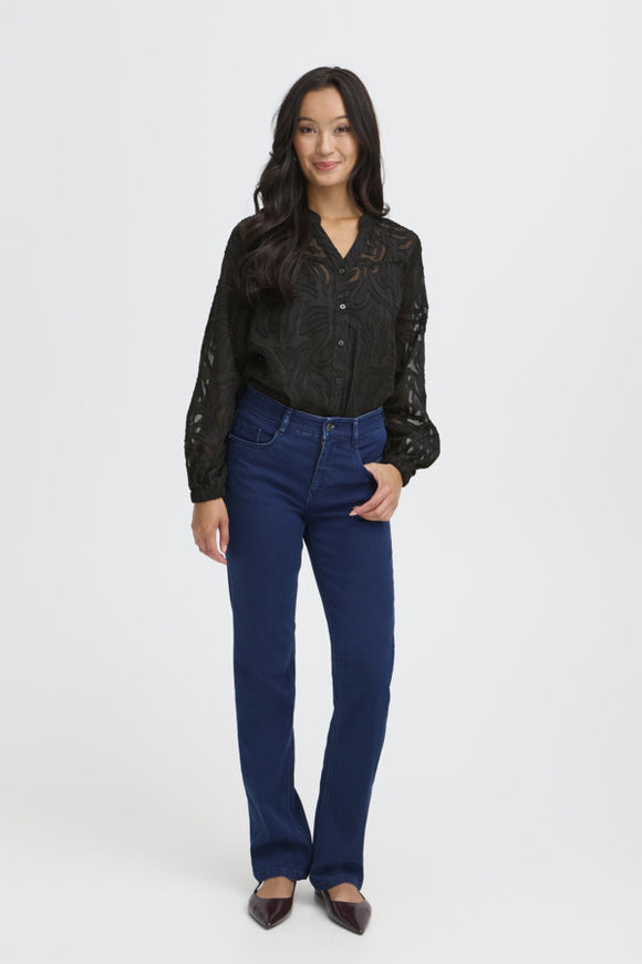 Fransa Hazys Shirt 1 - Black