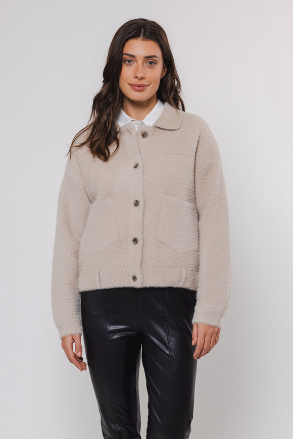 Rino & Pelle Bubbly Boxy Jacket - Stone