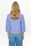 Numph Nuriette Leaf Pointelle Jumper - Hydrangea