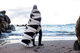 The Cornish Surfer Large Blankets